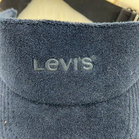 Levi's Men's Adjustable Terry Visor - Navy - One Size - New with tags - Picture 2 of 6